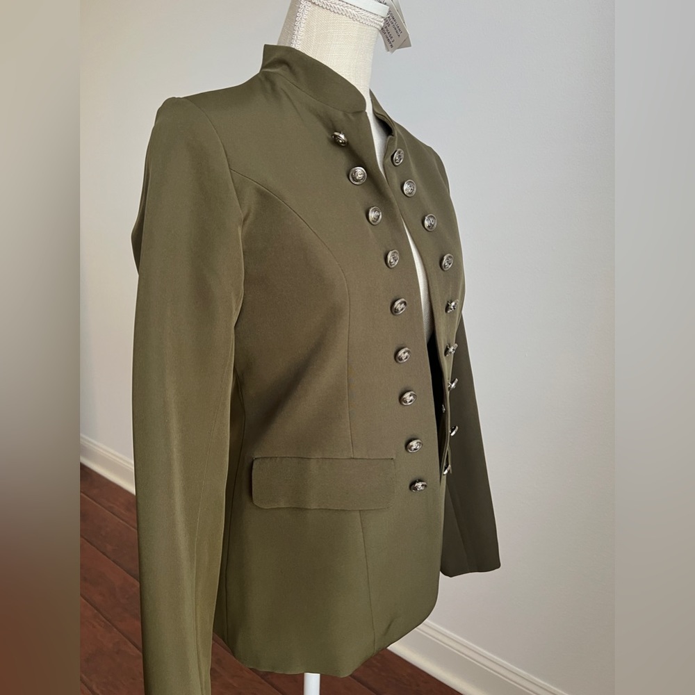 Military style women’s jacket, size: S. Fully lined, open front - Picture 3 of 11
